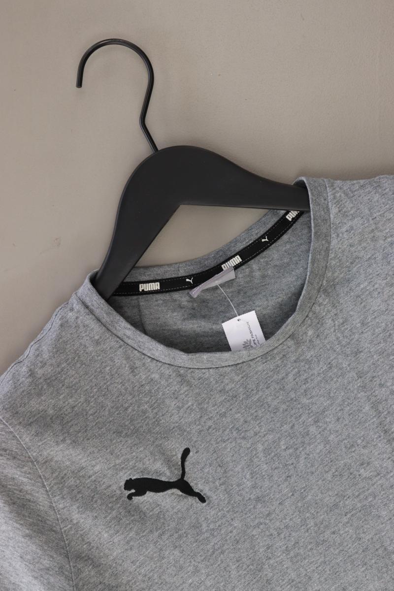 Puma Sportshirt für Herren Gr. S Kurzarm grau aus Baumwolle - Image 3
