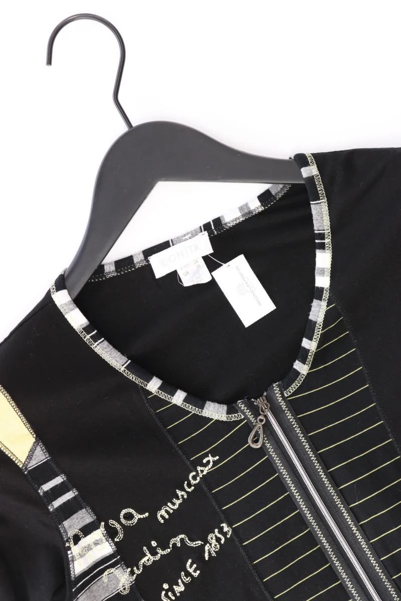 Bonita Strickjacke Gr. 36 Langarm schwarz aus Viskose - Image 3