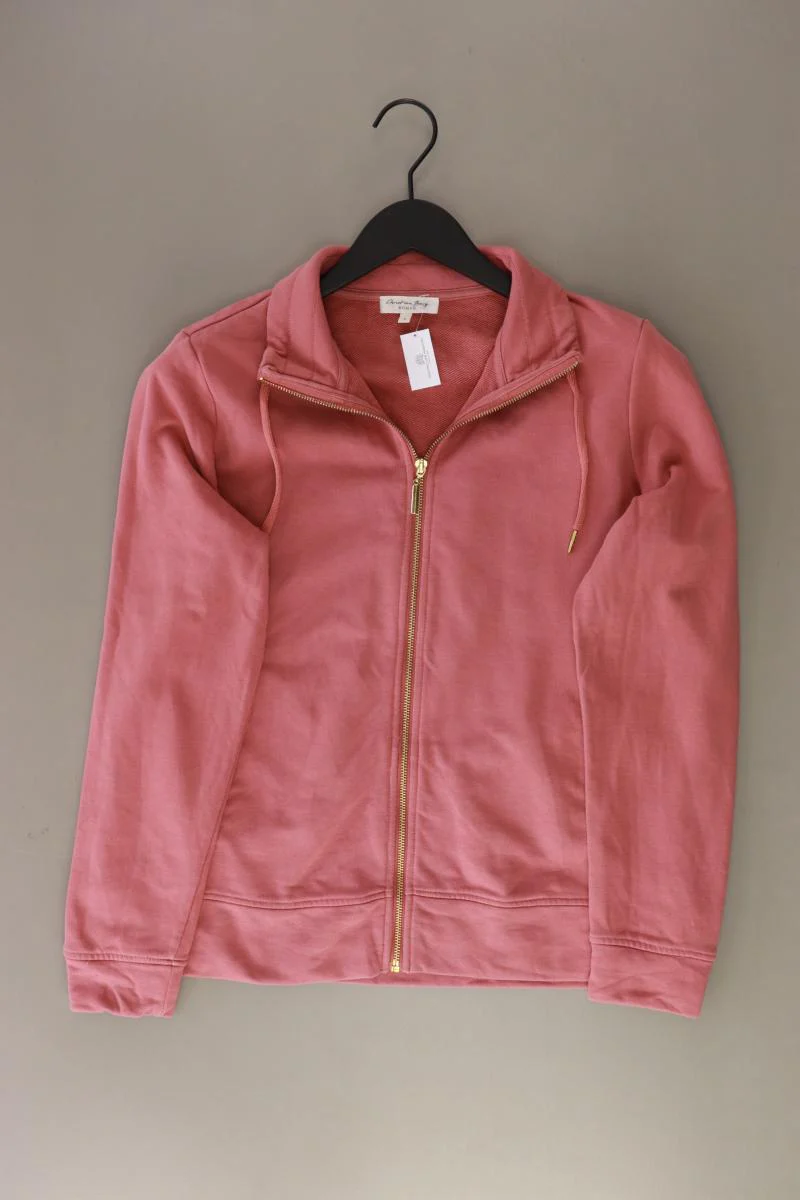 Christian Berg Strickjacke Gr. L Langarm rosa aus Baumwolle