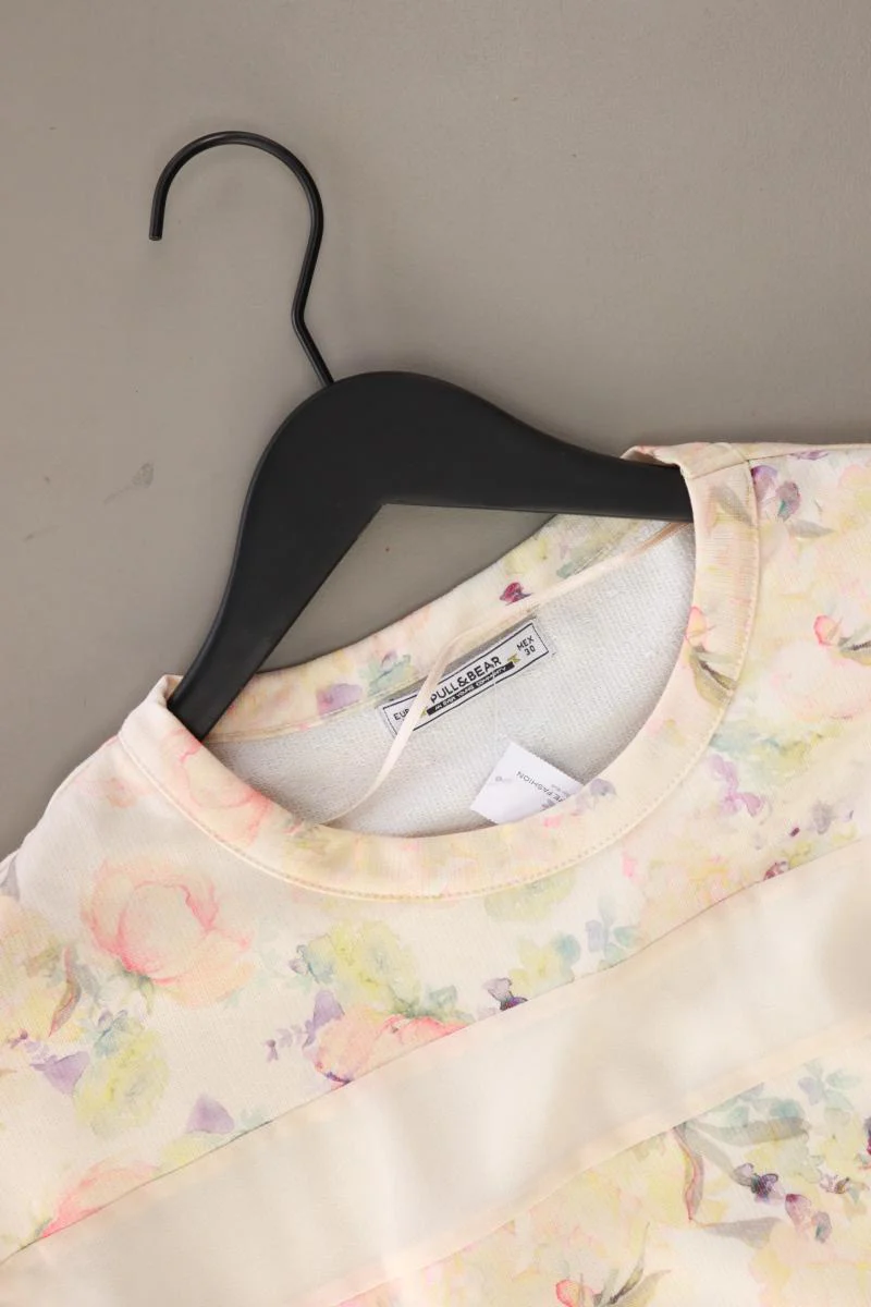 Pull&Bear Regular Pullover Gr. L mit Blumenmuster creme aus Polyester - Image 3
