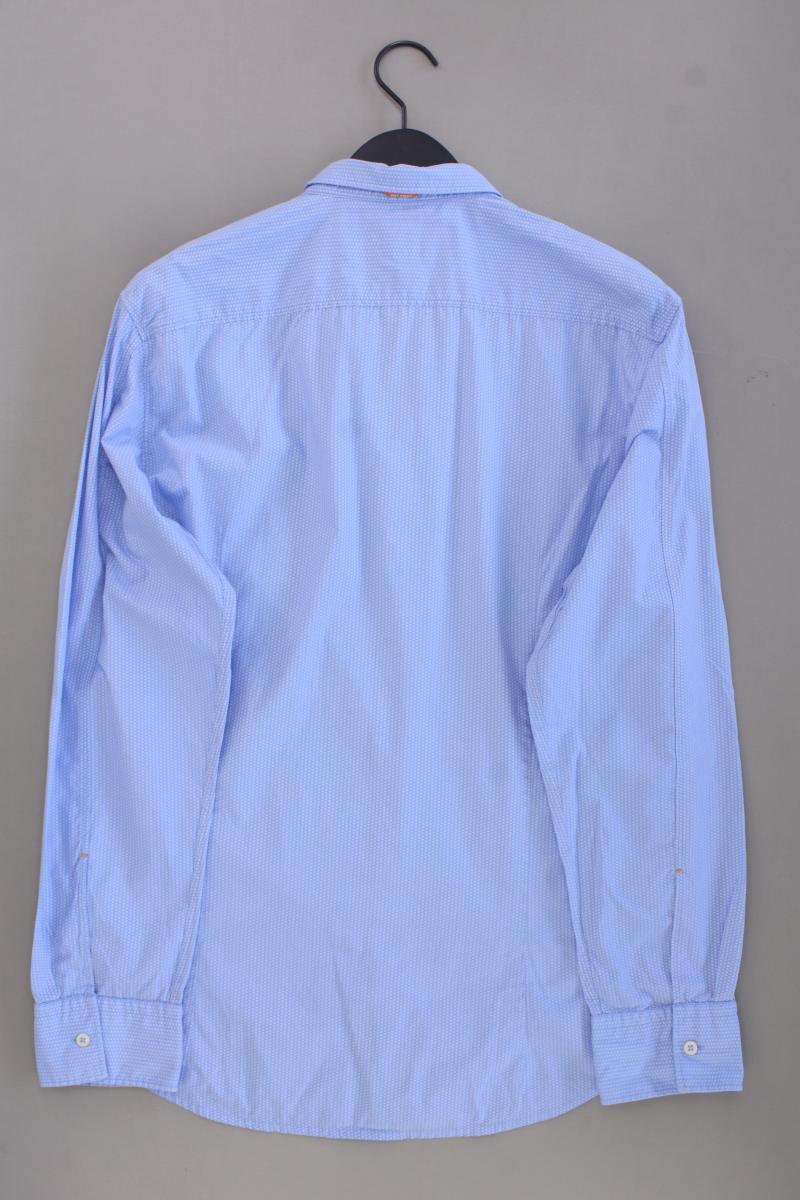 BOSS Orange Langarmhemd für Herren Gr. XL blau aus Baumwolle - Image 3