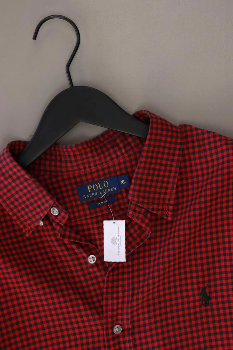 Polo by Ralph Lauren Karohemd für Herren Gr. XL kariert Langarm rot - Image 3