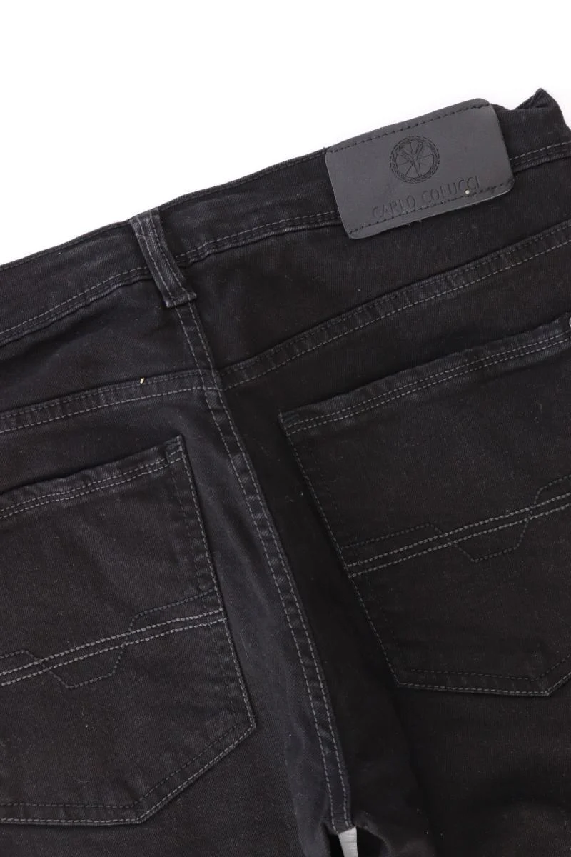 Carlo Colucci Straight Jeans Gr. W32/L32 schwarz aus Baumwolle - Image 3