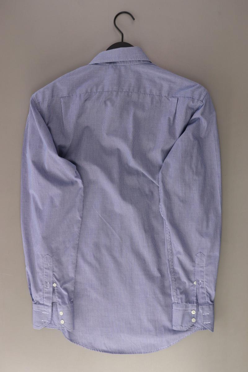 Lacoste Karohemd für Herren Gr. IT 38 (S) kariert Langarm blau aus Baumwolle - Image 2