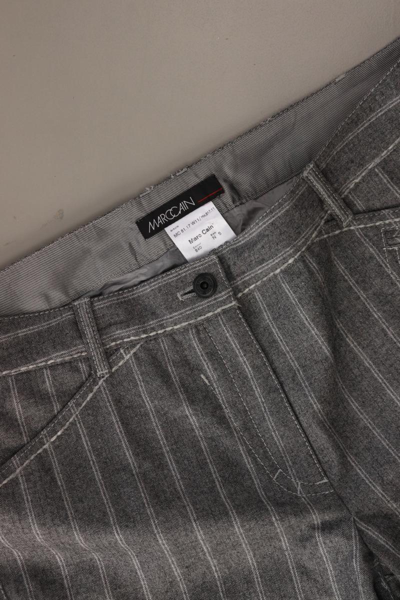 Marc Cain Wollhose Gr. 42 gestreift grau aus Schurwolle - Image 3