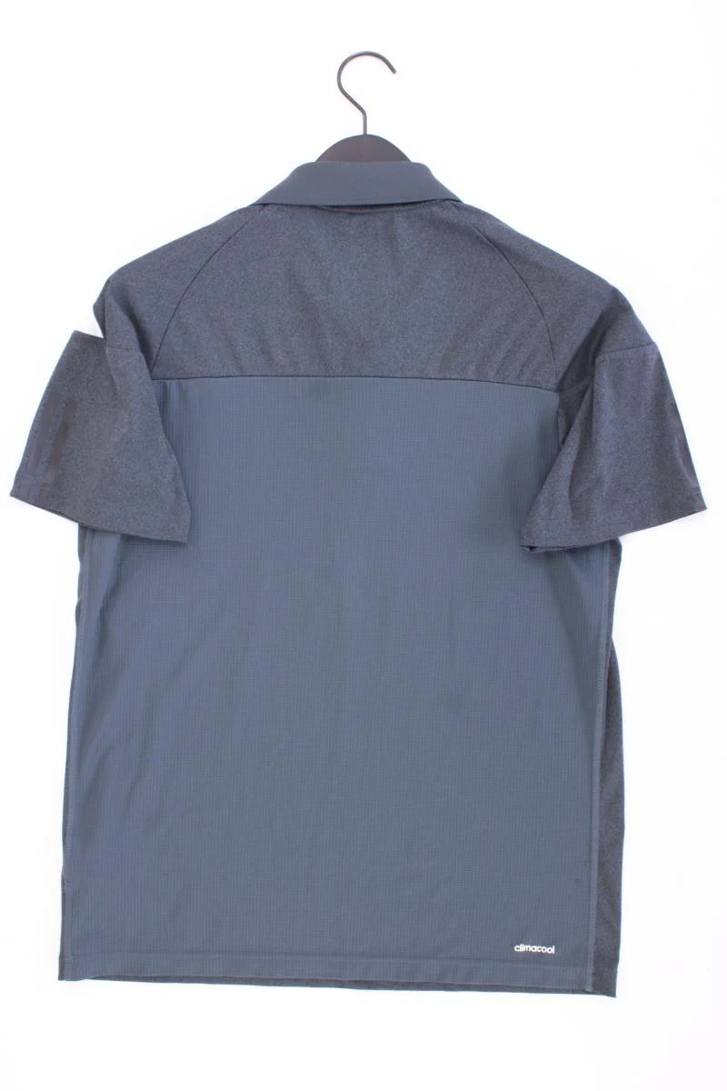 Adidas Poloshirt für Herren Gr. M Kurzarm grau aus Polyester - Image 3