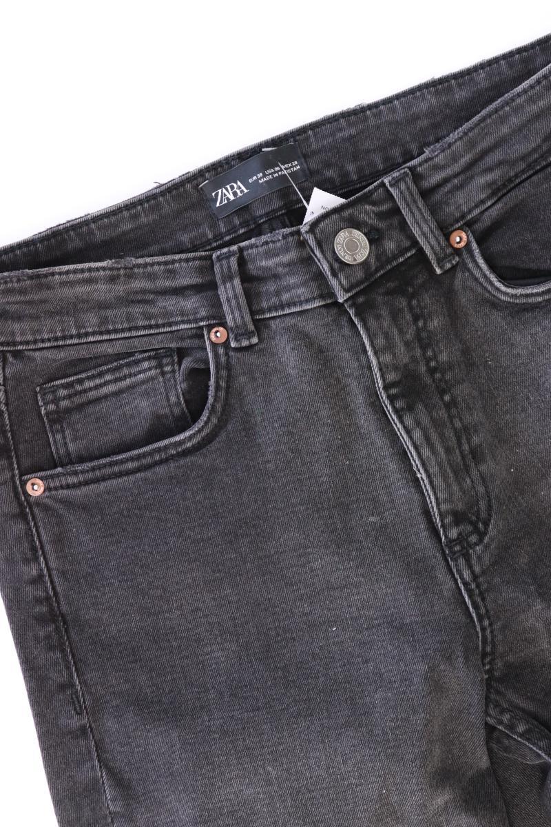 Zara Regular Jeans Gr. 38 schwarz aus Baumwolle - Image 3
