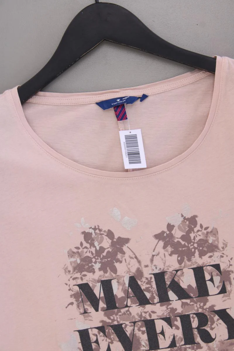 Tom Tailor Printshirt Gr. L Kurzarm rosa aus Baumwolle - Image 2