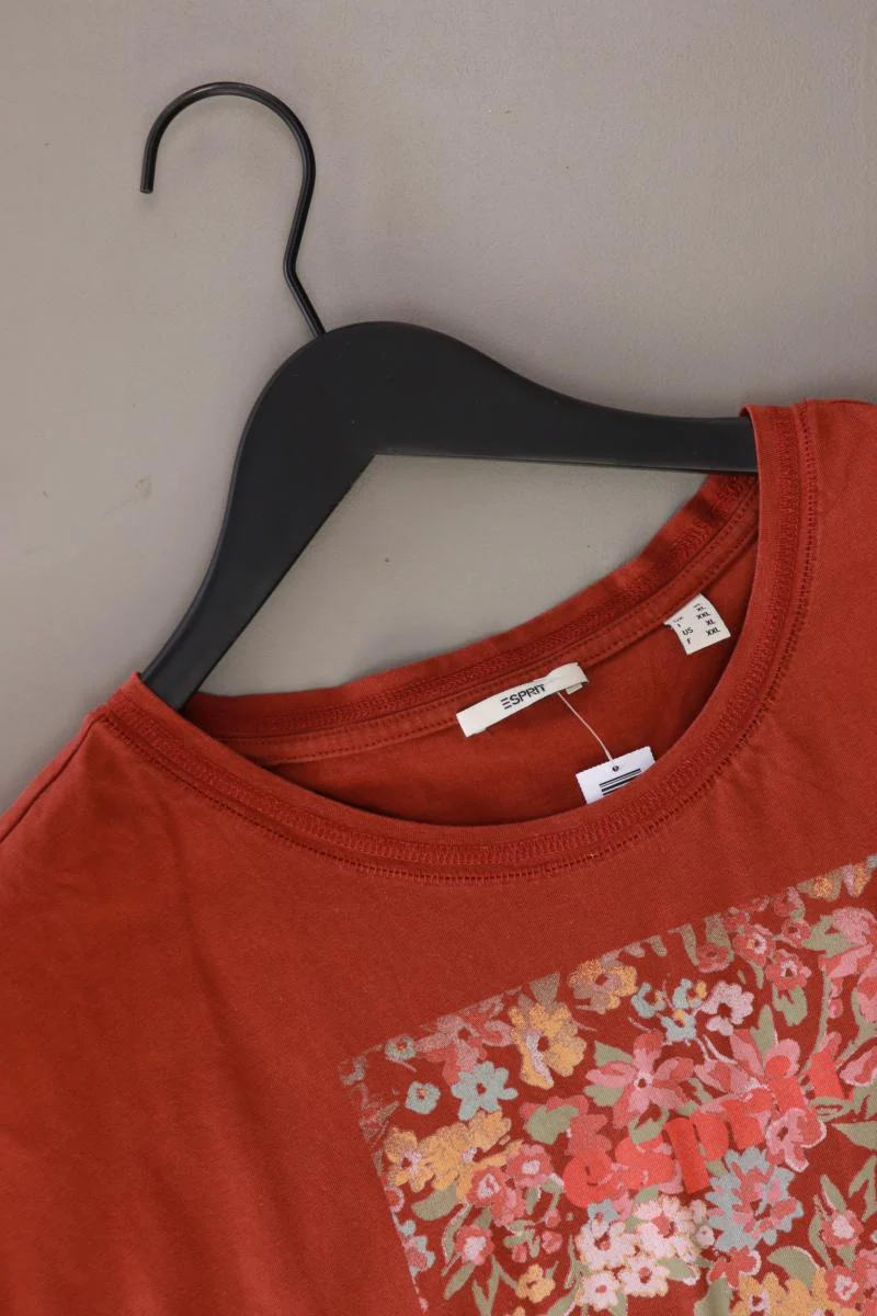 Esprit Printshirt Gr. XL Kurzarm braun aus Baumwolle - Image 3