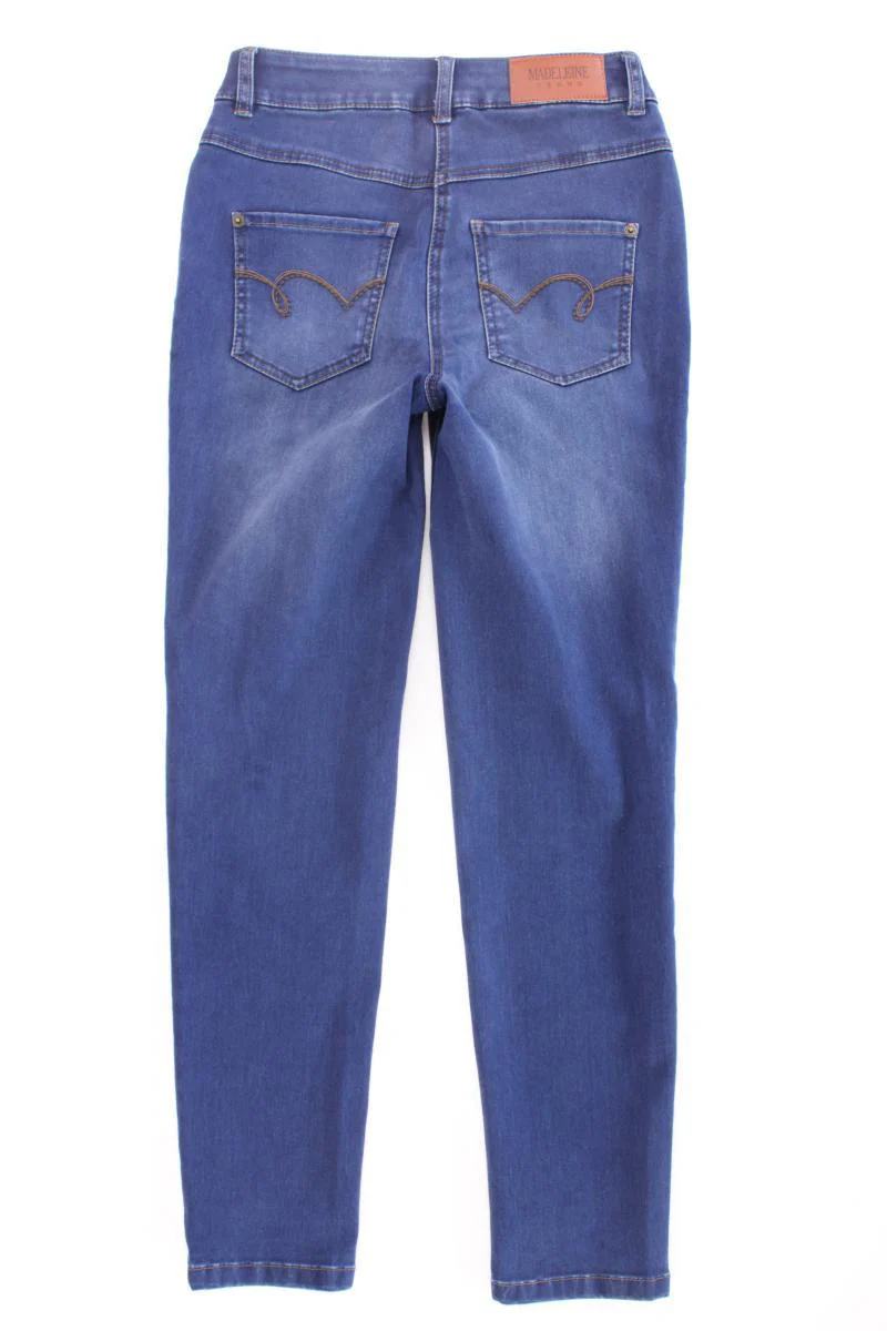 Madeleine Skinny Jeans Gr. Kurzgröße 18 neuwertig blau aus Baumwolle - Image 3