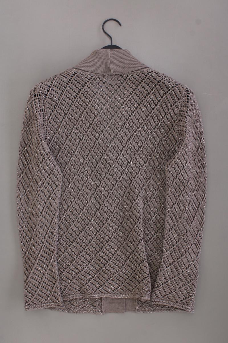 FAIR LADY Strickjacke Gr. 40 Langarm mit Glitzer grau aus Polyacryl - Image 3