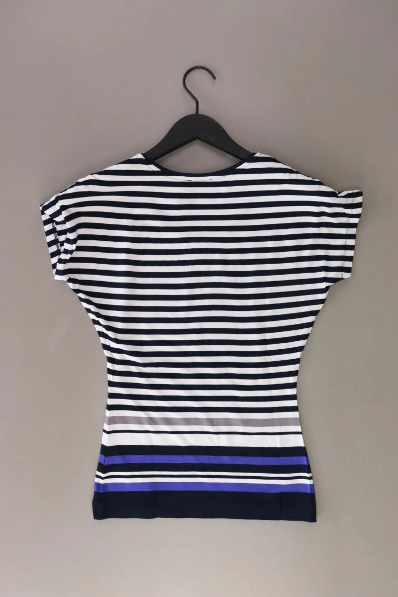 Escada Ringelshirt Gr. XS gestreift Kurzarm blau aus Viskose - Image 2