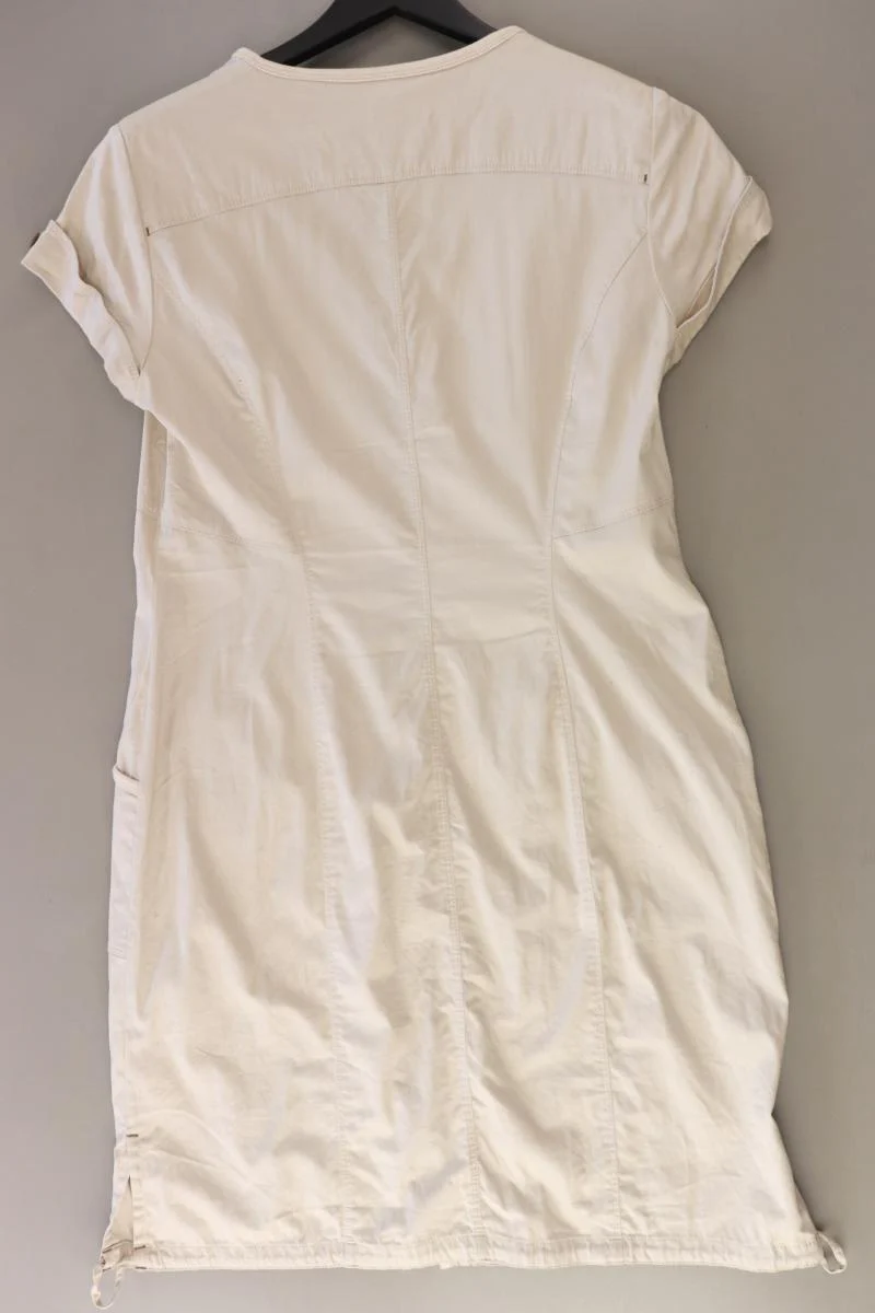 Taifun Kurzarmkleid Gr. 42 creme aus Baumwolle - Image 2