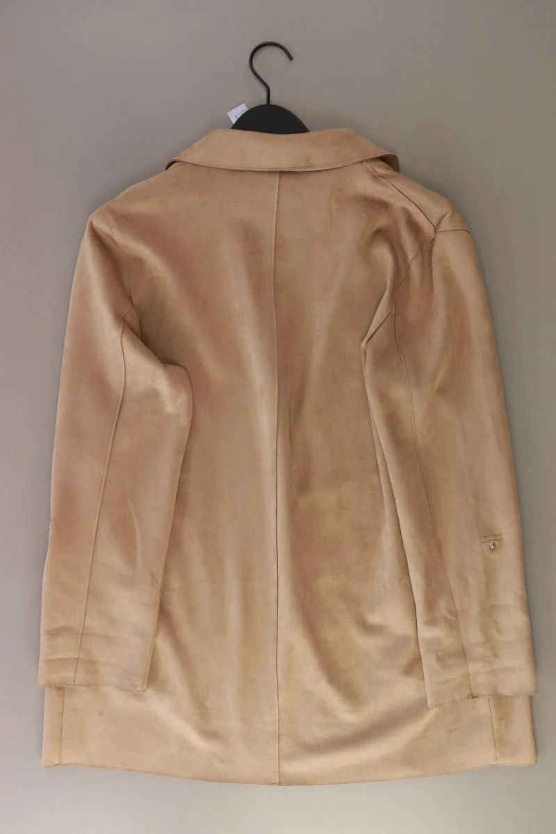 Pull&Bear Mantel in Wildlederoptik Gr. L neuwertig braun aus Polyester - Image 2