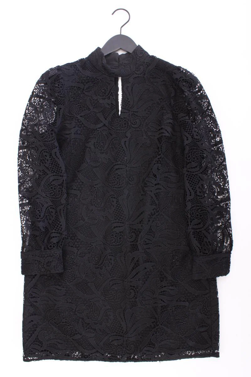 River Island Spitzenkleid Gr. 38 neuwertig Langarm schwarz aus Polyester