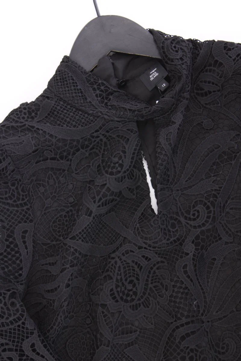 River Island Spitzenkleid Gr. 38 neuwertig Langarm schwarz aus Polyester - Image 2
