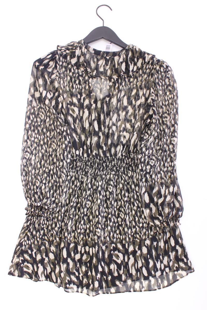 Zara Chiffonkleid Gr. M Langarm olivgrün - Image 3