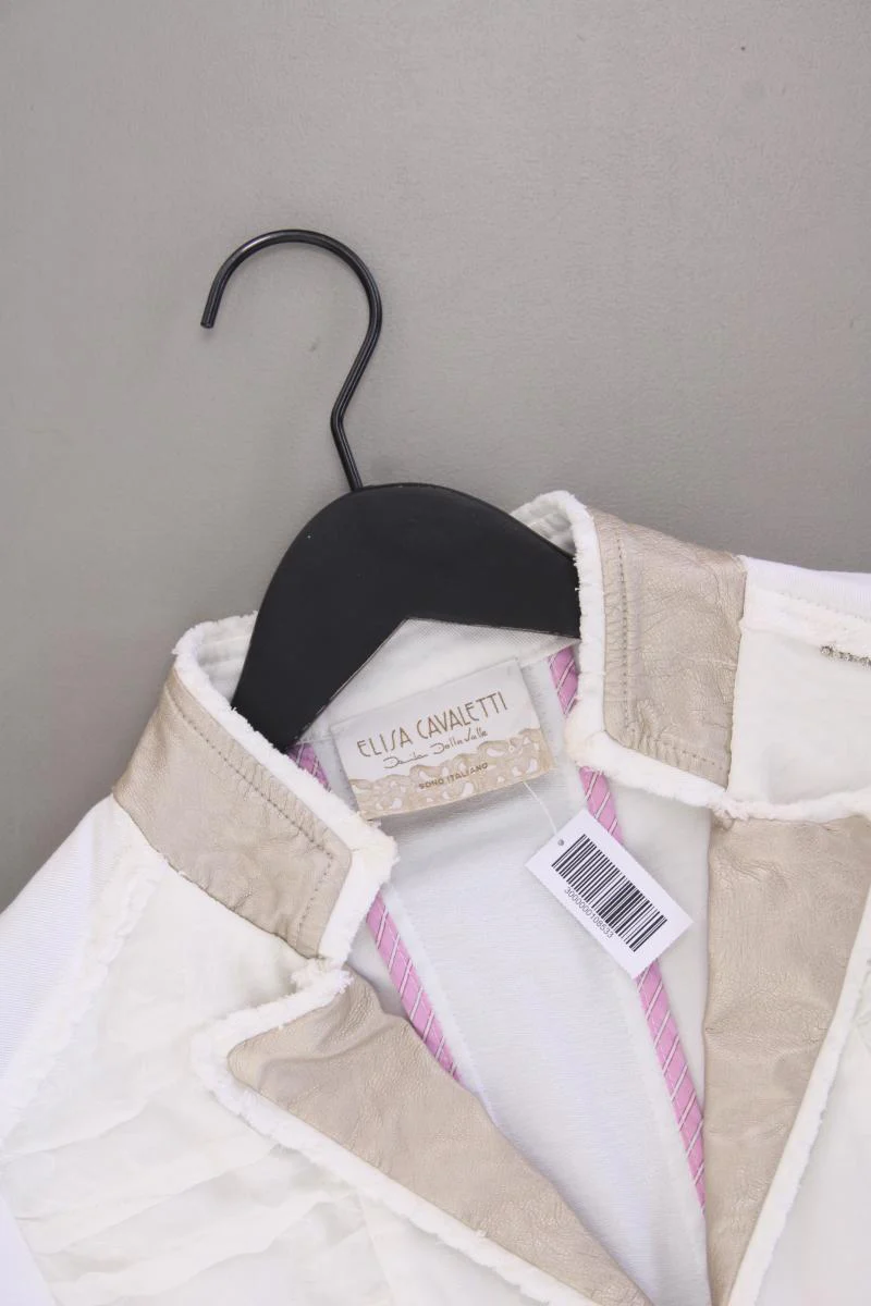 Elisa Cavaletti Übergangsjacke Gr. S weiß aus Baumwolle - Image 2