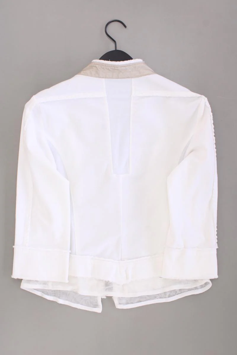 Elisa Cavaletti Übergangsjacke Gr. S weiß aus Baumwolle - Image 3