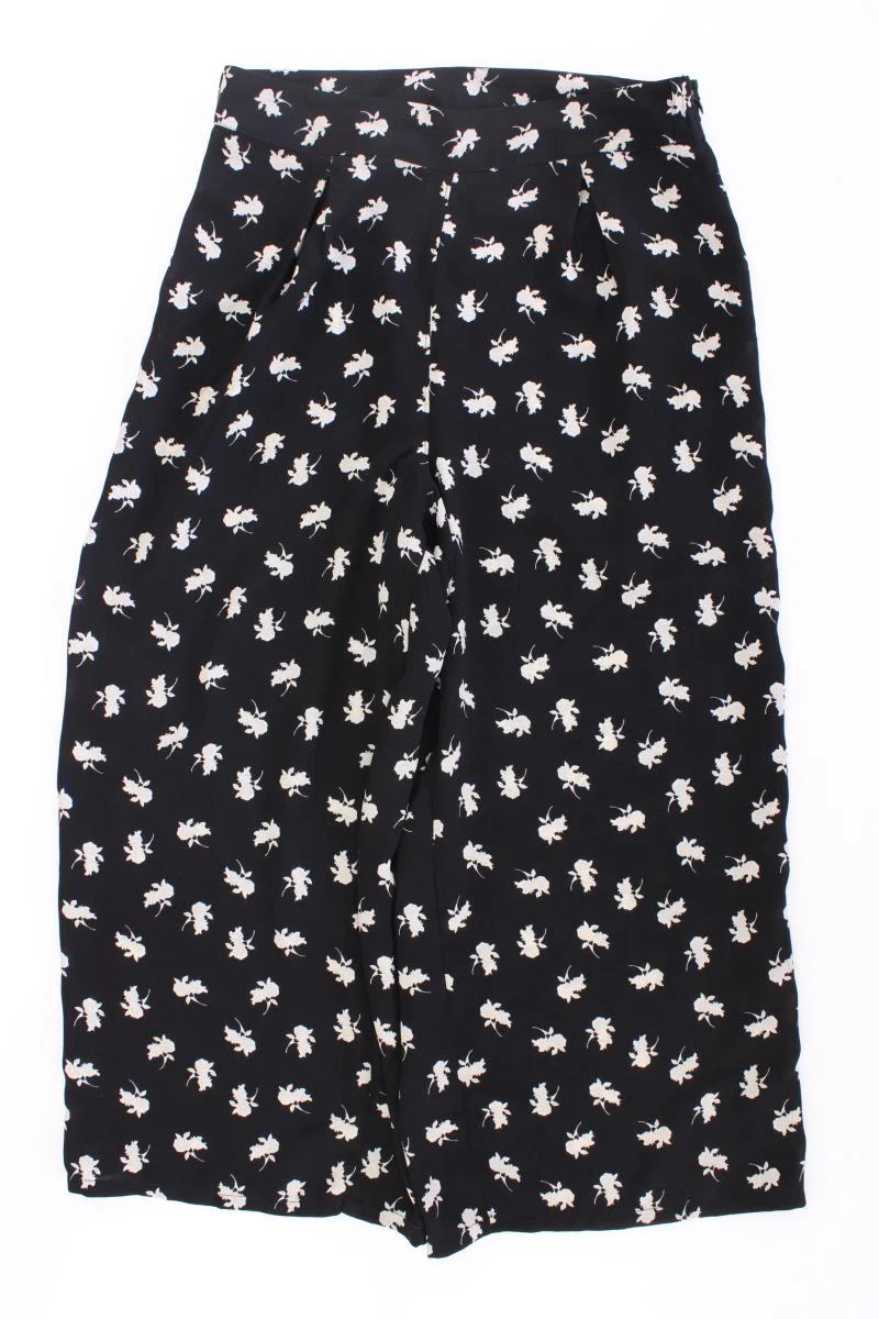 Vero Moda Stoffhose Gr. L mit Blumenmuster schwarz