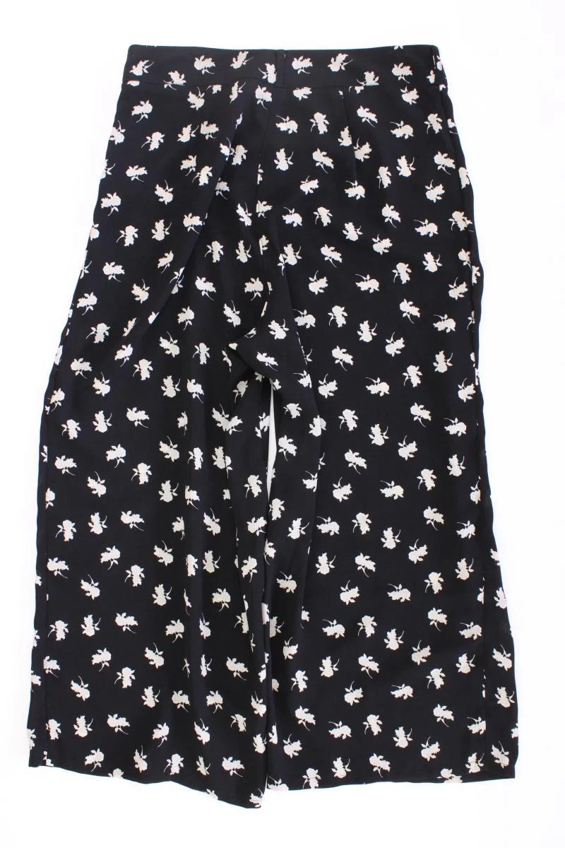 Vero Moda Stoffhose Gr. L mit Blumenmuster schwarz - Image 3