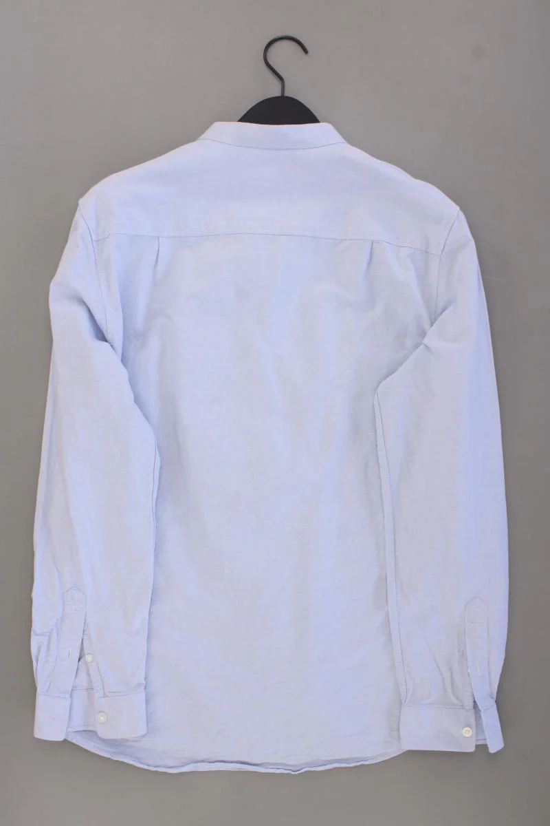 Weekday Langarmhemd für Herren Gr. M blau aus Baumwolle - Image 3