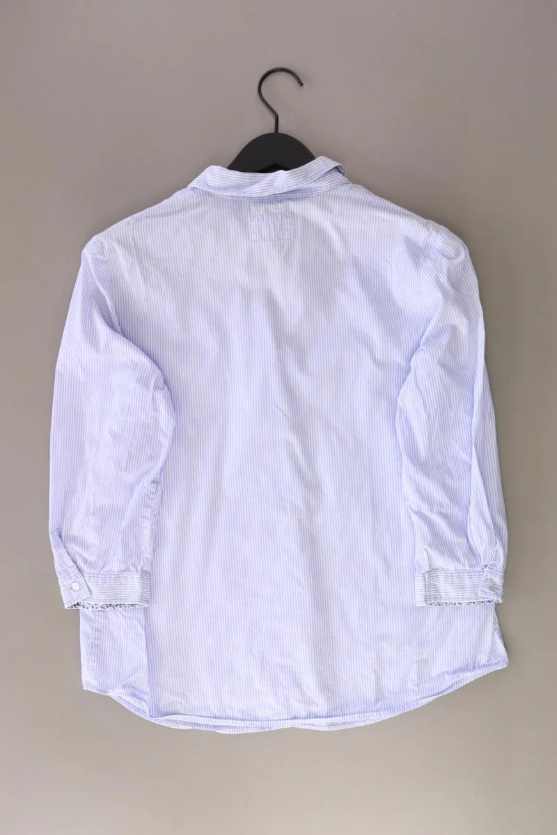 ERFO Regular Bluse Gr. 42 gestreift 3/4 Ärmel blau aus Baumwolle - Image 2
