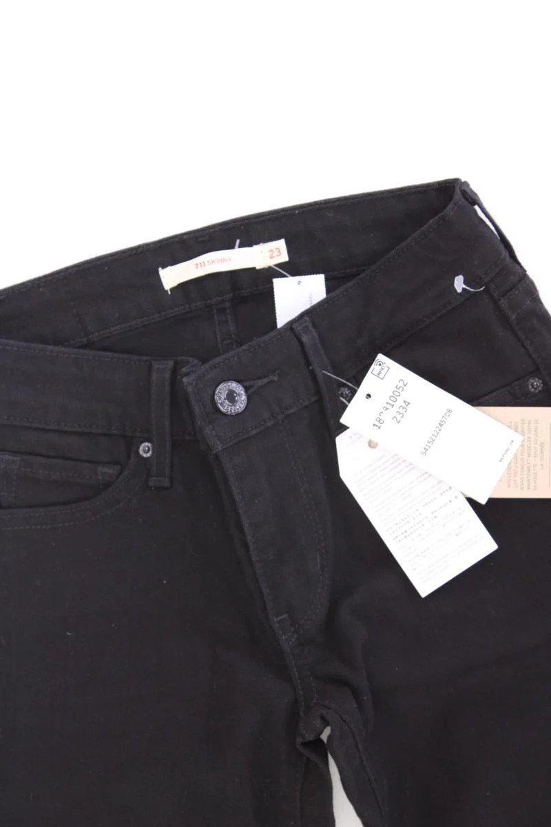 Levi's Skinny Jeans Gr. W23/L34 neu mit Etikett schwarz aus Baumwolle - Image 2