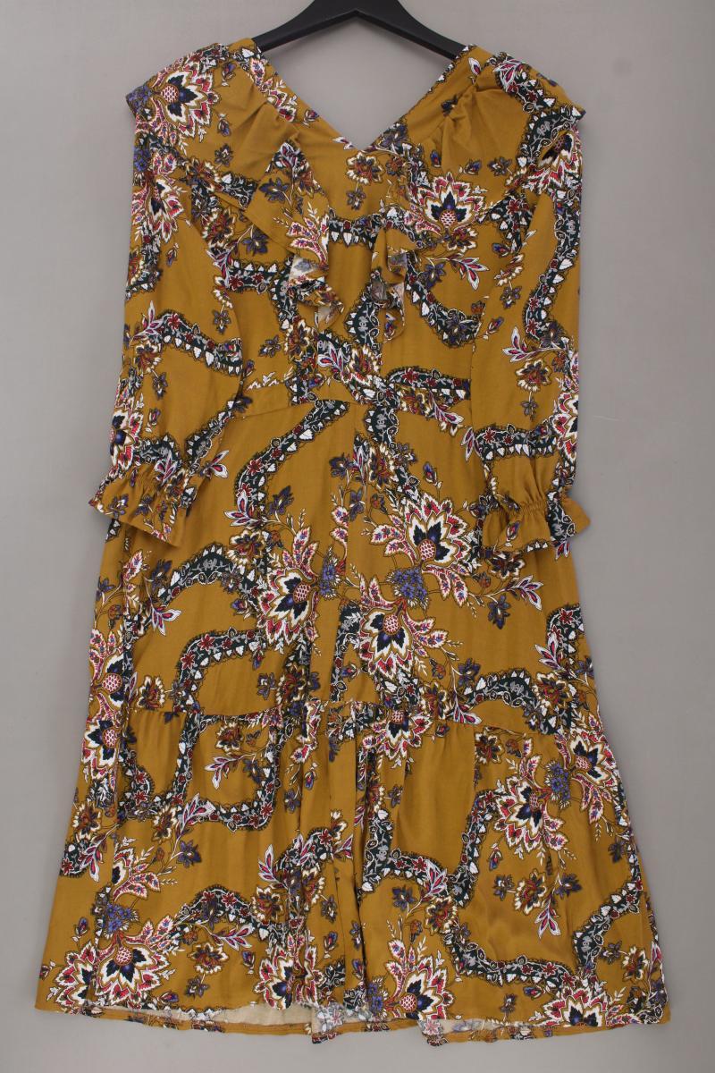 Cocomore Kleid Gr. 36 mit Blumenmuster neu mit Etikett 3/4 Ärmel gelb - Image 3