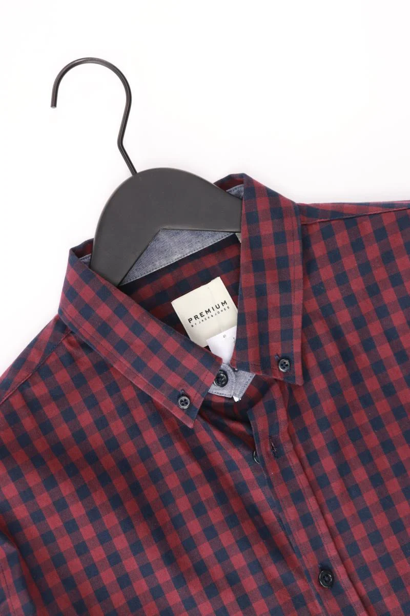 Jack & Jones Karohemd für Herren Gr. L kariert Langarm rot aus Baumwolle - Image 3