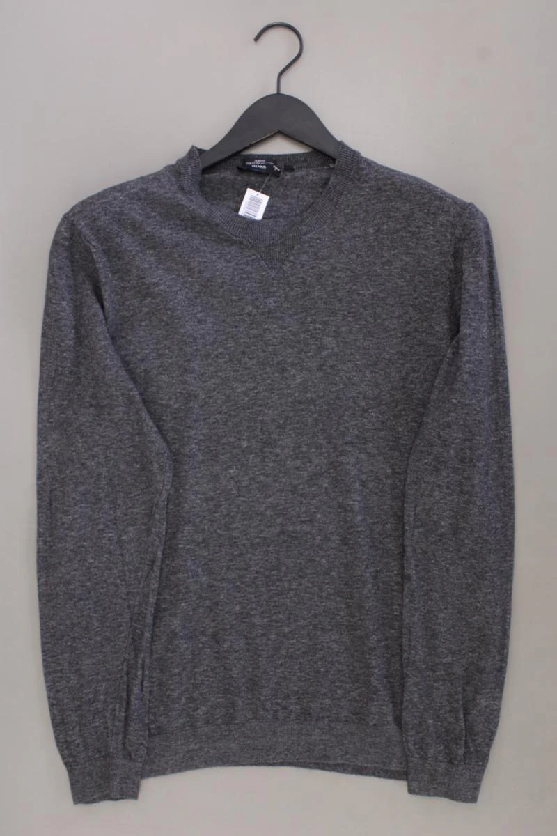 BOSS by Hugo Boss Feinstrickpullover für Herren Gr. XL grau aus Baumwolle