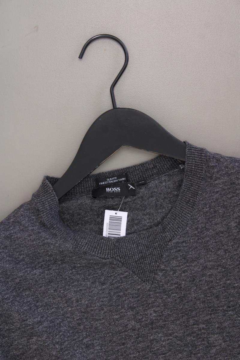 BOSS by Hugo Boss Feinstrickpullover für Herren Gr. XL grau aus Baumwolle - Image 2