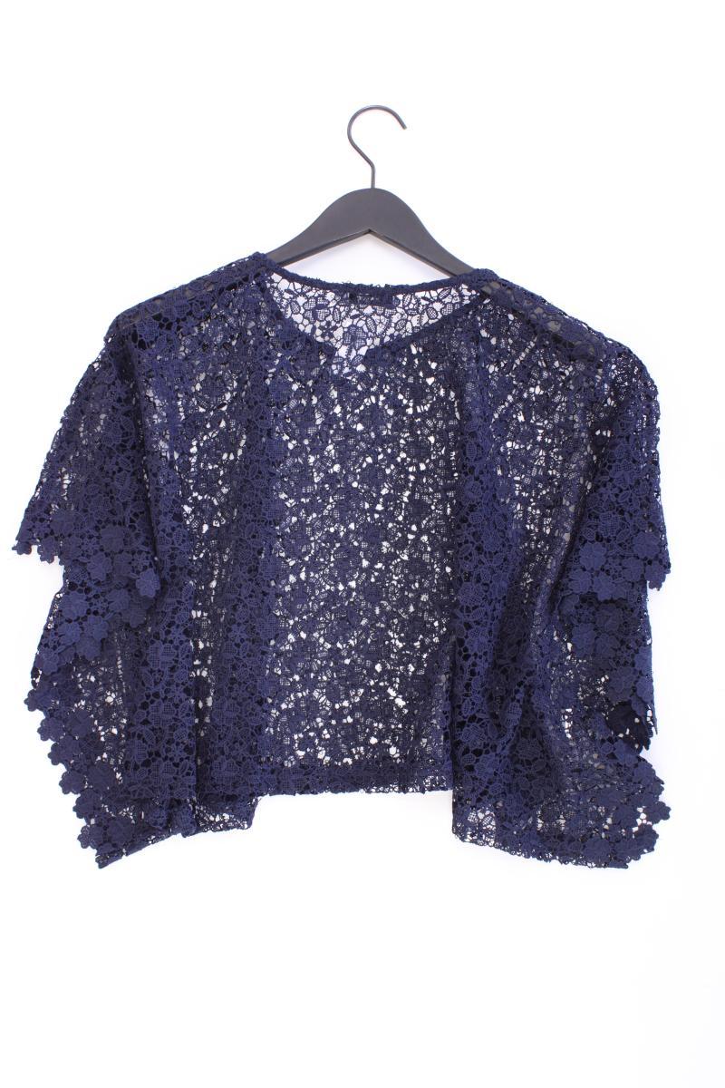 Mango Shirt mit Spitze Gr. OneSize Kurzarm blau - Image 3