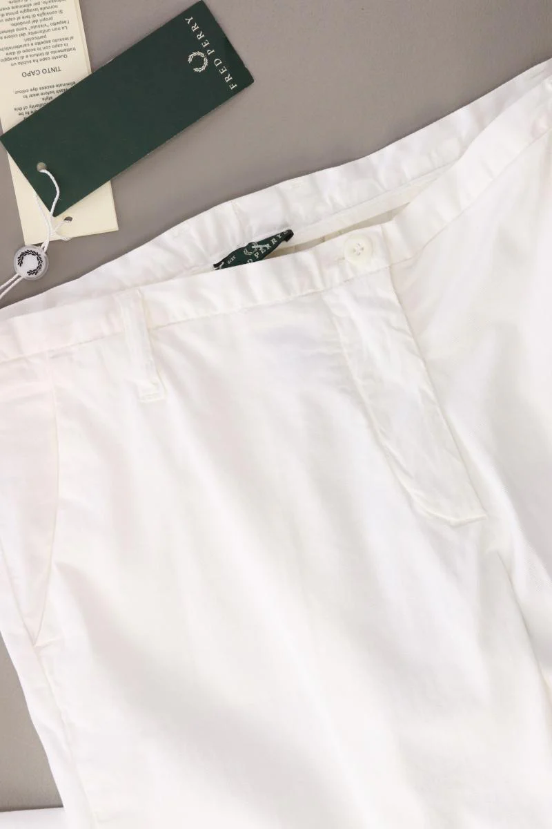 FRED PERRY Stoffhose Gr. IT 44 (M) Neupreis: 120,0€! weiß aus Baumwolle - Image 3