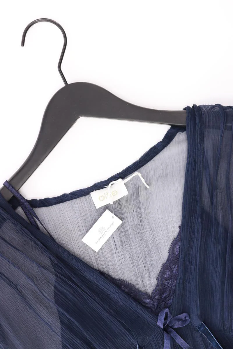 Oltre Chiffonkleid Gr. 38 Kurzarm blau aus Seide - Image 3
