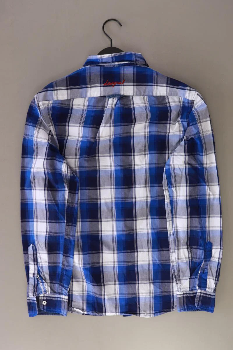 Desigual Karohemd für Herren Gr. S kariert Langarm blau aus Baumwolle - Image 2