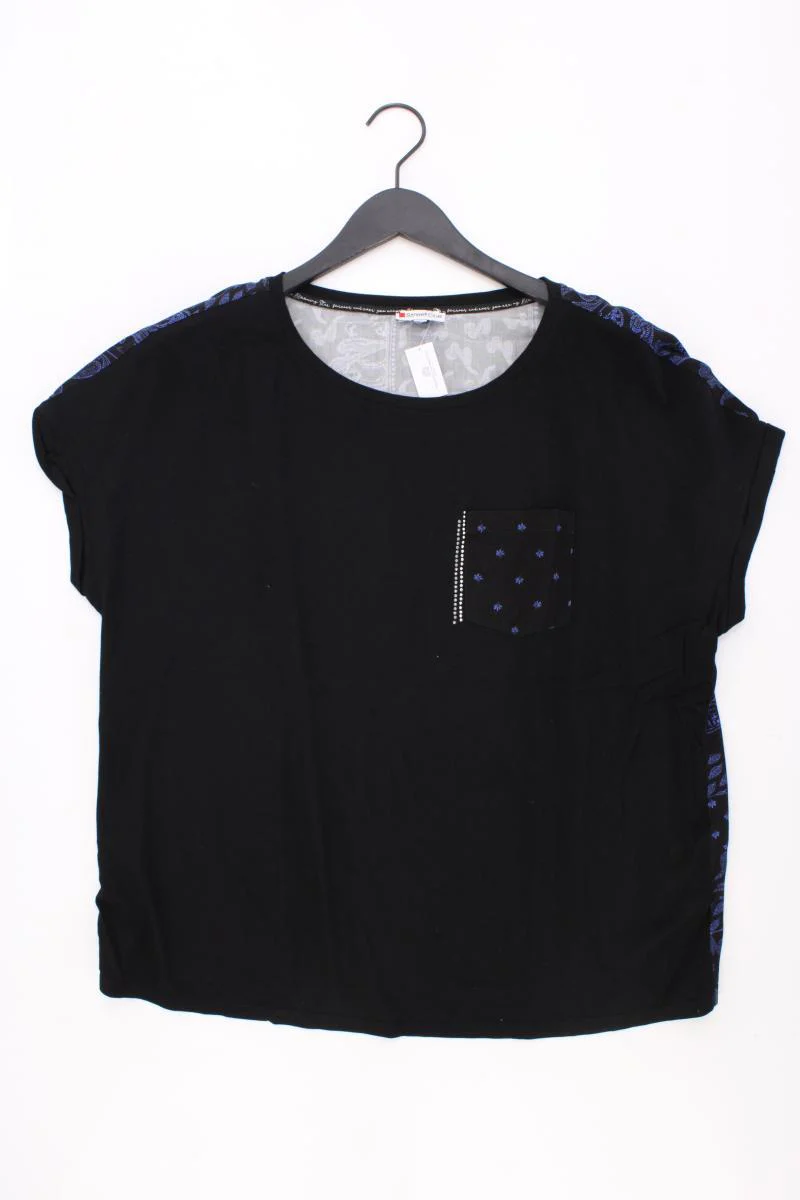 Street One T-Shirt Gr. 46 Kurzarm schwarz