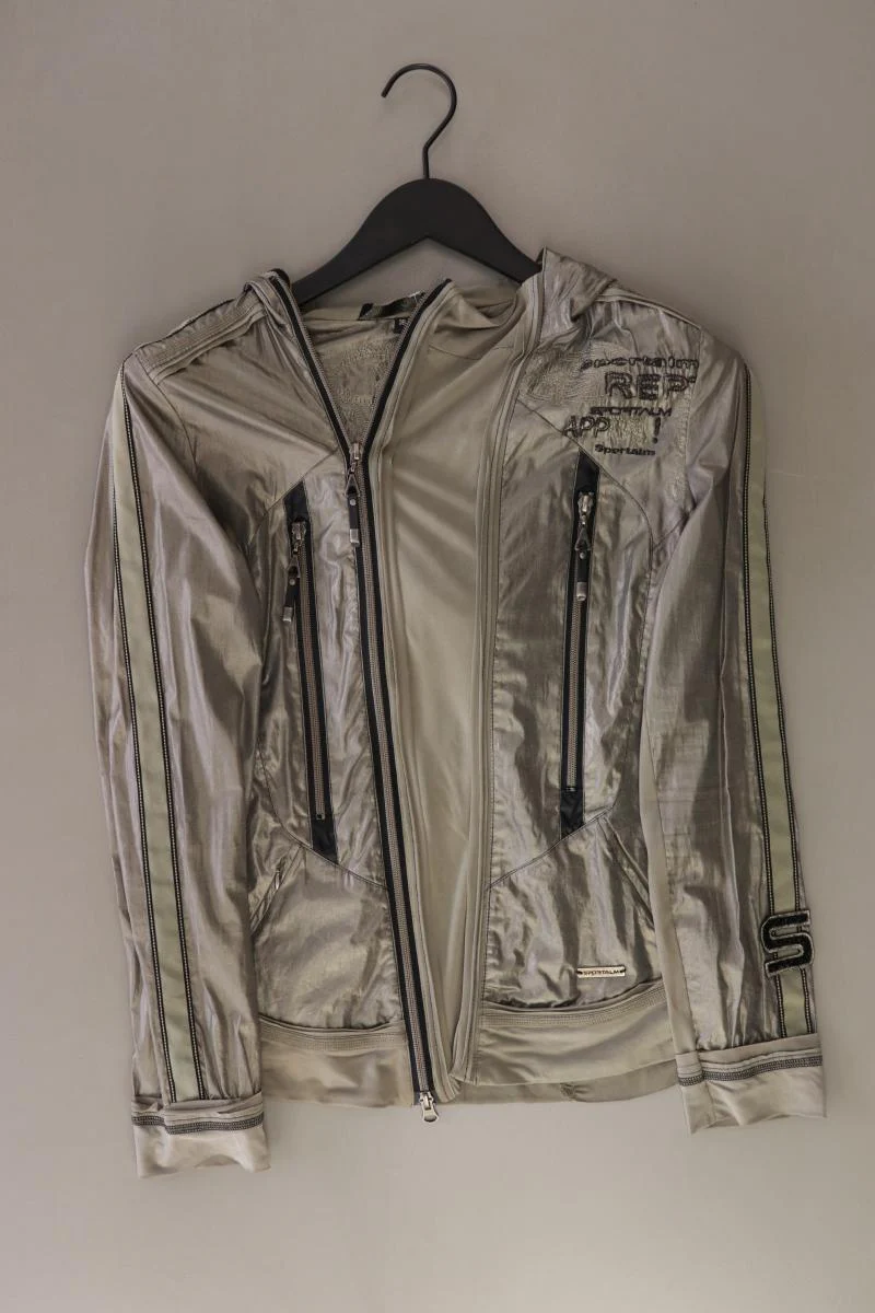 Sportalm Kapuzenjacke Gr. 38 grau aus Cupro