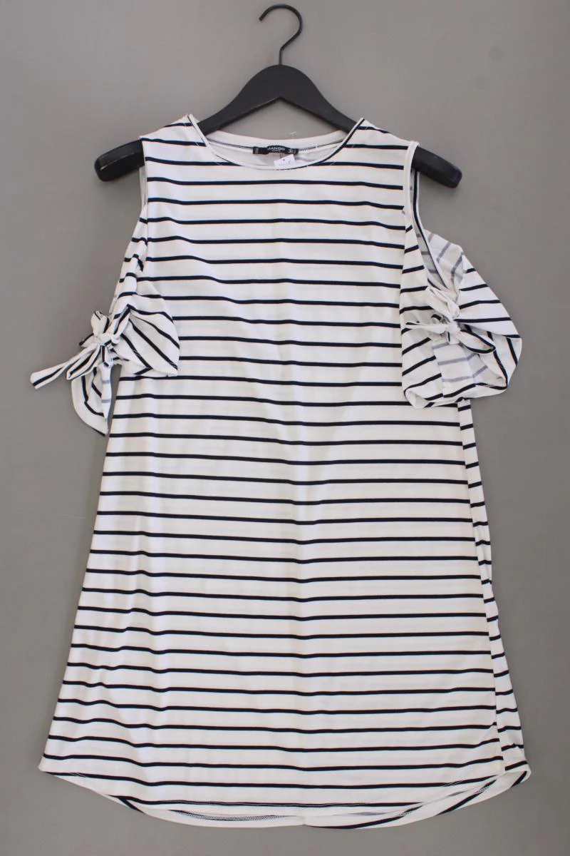 Mango Midikleid Gr. S gestreift 3/4 Ärmel creme