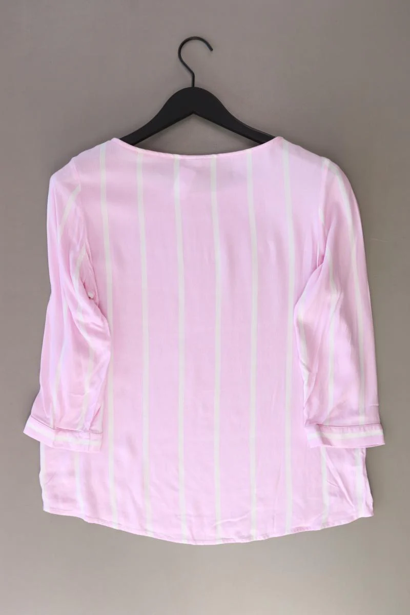 Street One Regular Bluse Gr. 38 gestreift 3/4 Ärmel rosa aus Viskose - Image 2