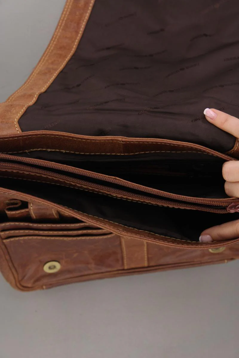 Greenburry Umhängetasche für Herren braun aus Leder - Image 3