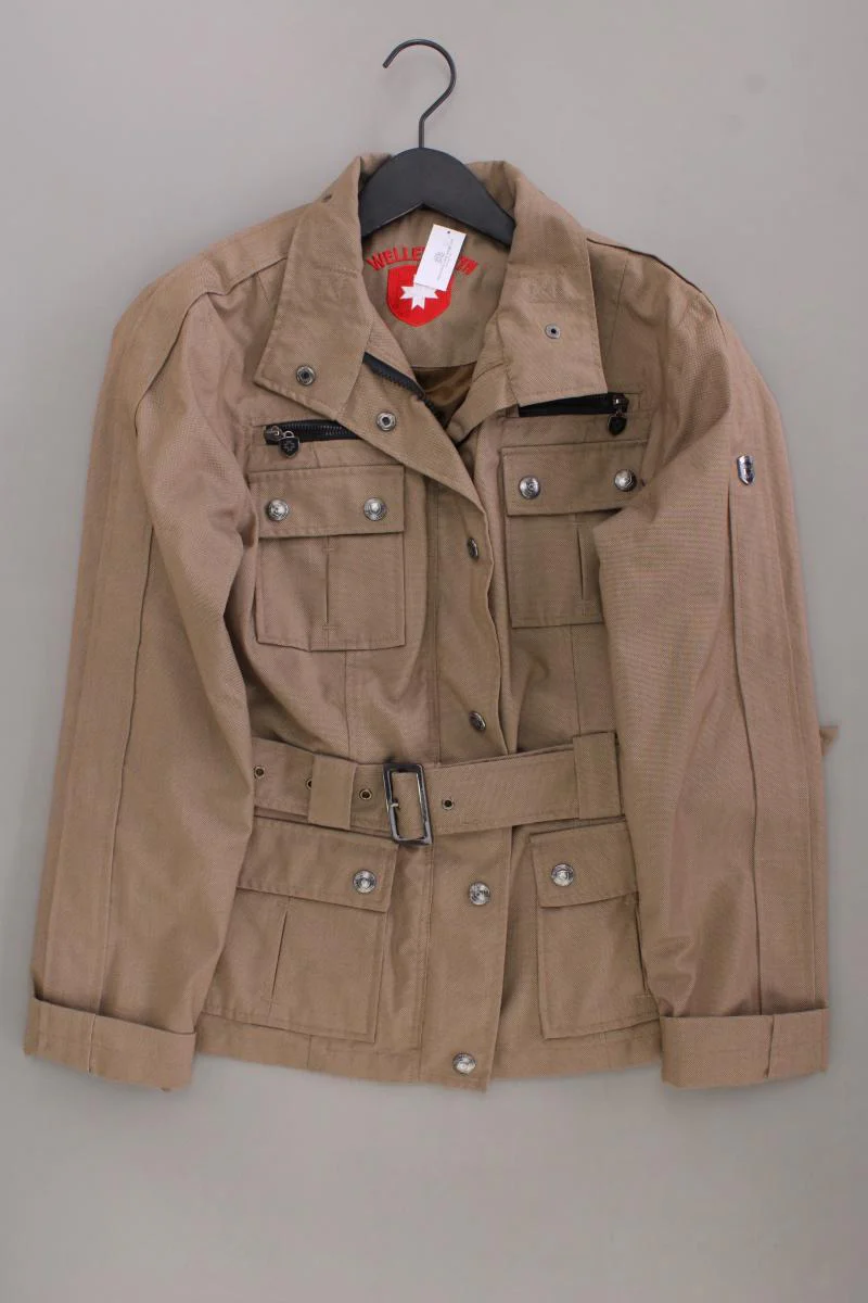Wellensteyn Jacke Modell Treasure Gr. M neuwertig mit Gürtel braun aus Polyester