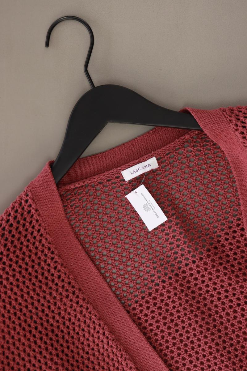 Lascana Strickjacke Gr. 40/42 Langarm rot aus Baumwolle - Image 3