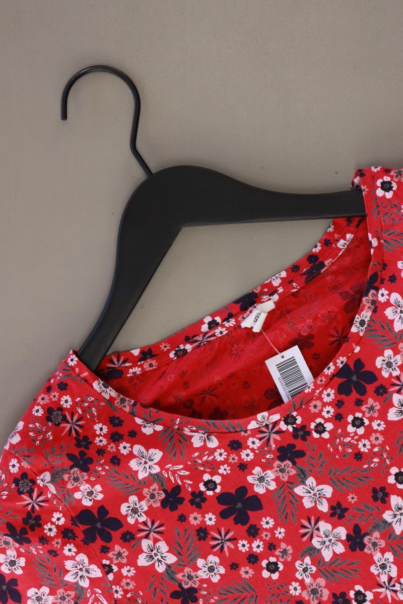 QS by s.Oliver Printshirt Gr. L mit Blumenmuster Kurzarm pink aus Baumwolle - Image 3