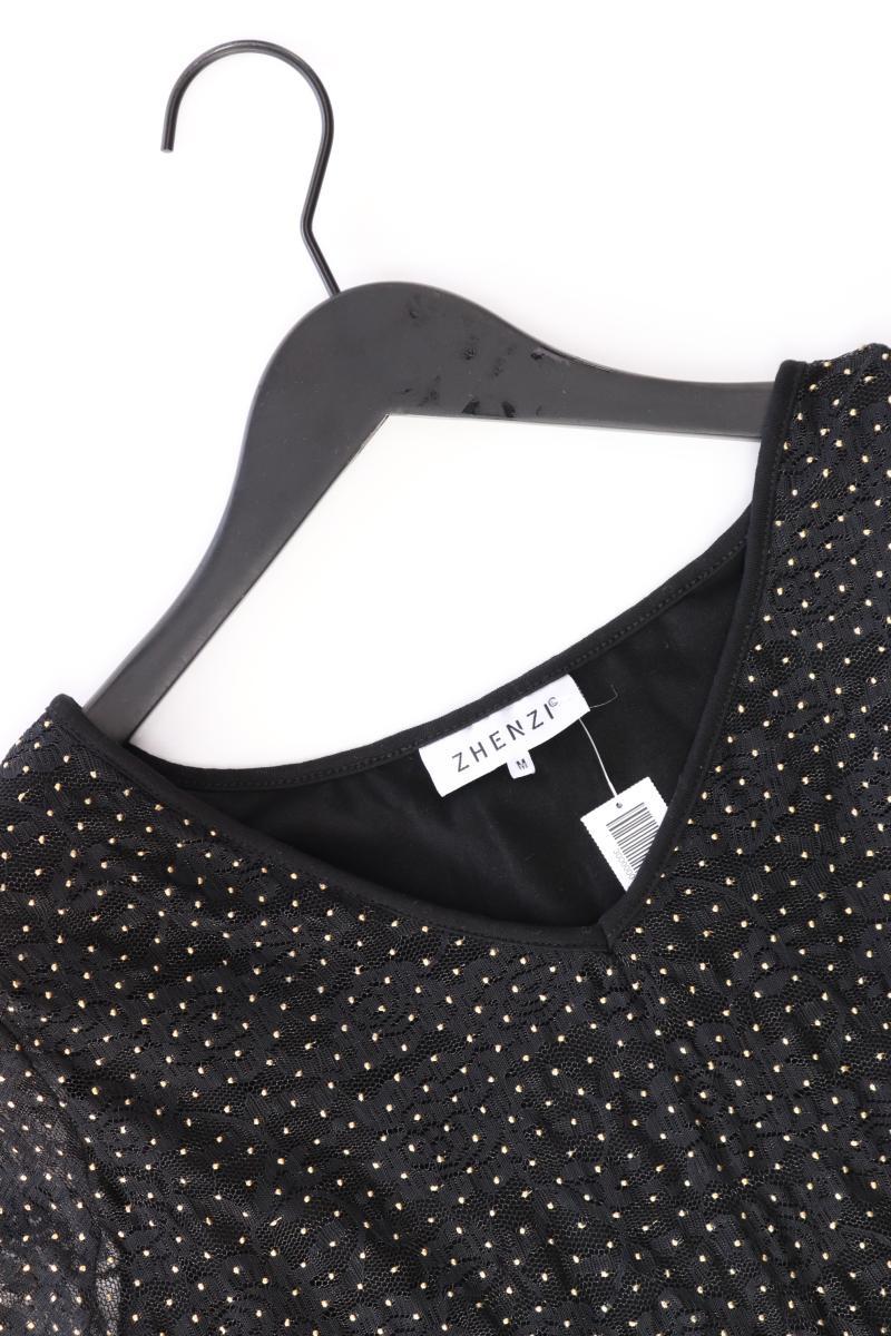 Zhenzi Kurzarmbluse Gr. XL schwarz aus Polyester - Image 3