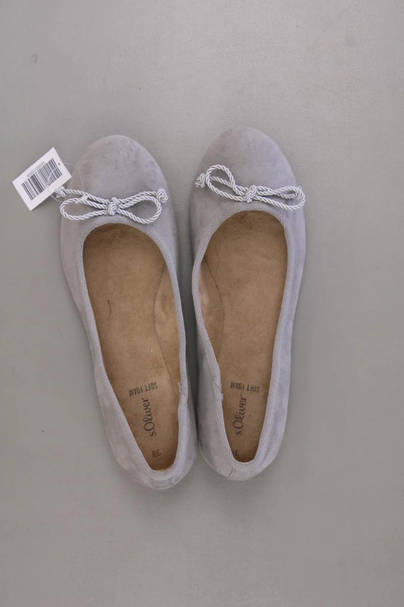 s.Oliver Ballerinas Gr. 38 neuwertig grau - Image 2