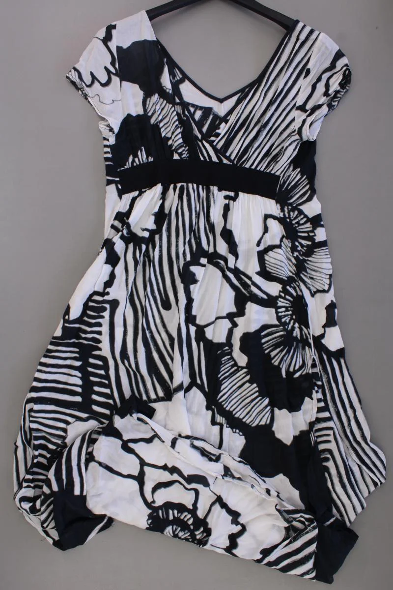 Miraclesuit Maxikleid Gr. M mit Blumenmuster Kurzarm weiß aus Viskose - Image 3