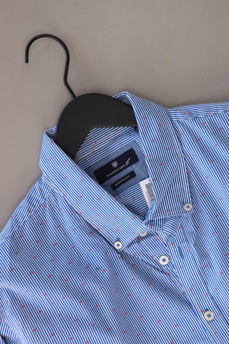 Basefield Langarmhemd für Herren Gr. XXL blau aus Baumwolle - Image 3