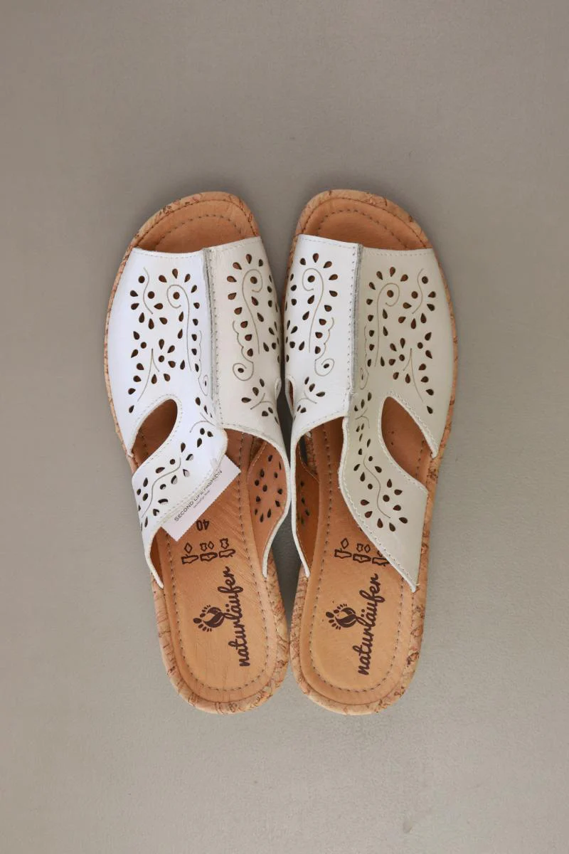 Waldläufer Sandalen Gr. 40 neuwertig weiß aus Leder - Image 3