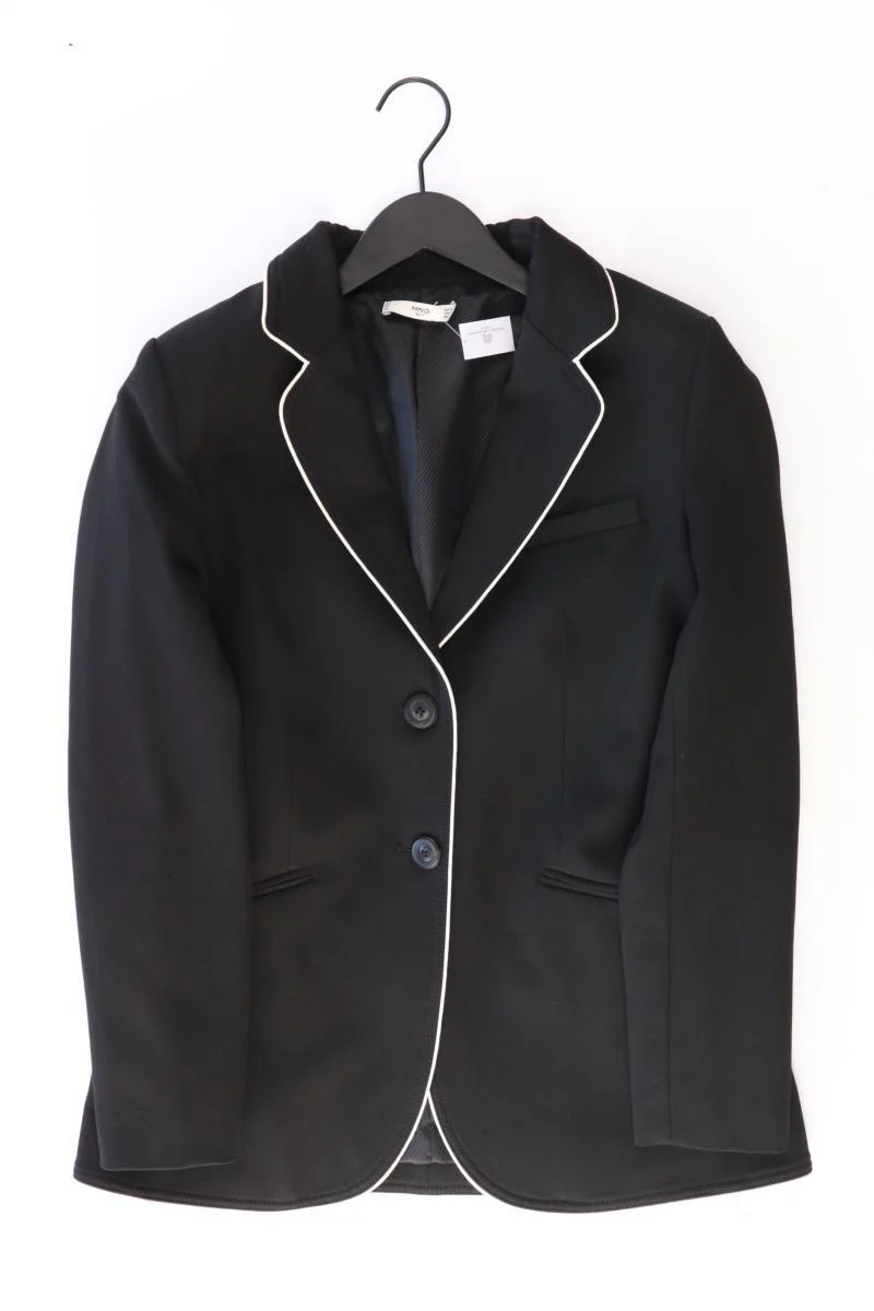 Mango Longblazer Gr. 40 schwarz aus Polyester